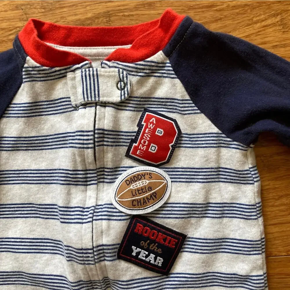 Koala Baby Daddy's Little Champ Footy Pajamas, Size 0-3M